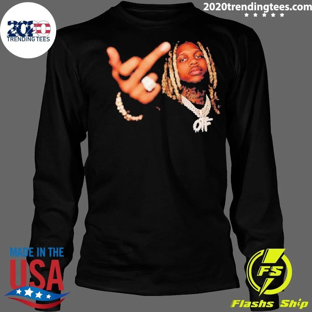 Lil Durk Rapper Middle Finger Picture Collage Shirt