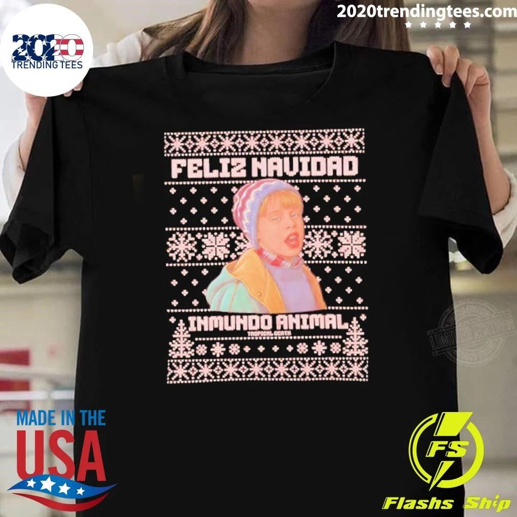 Feliz Navidad Inmundo Animal Ugly Christmas Shirt