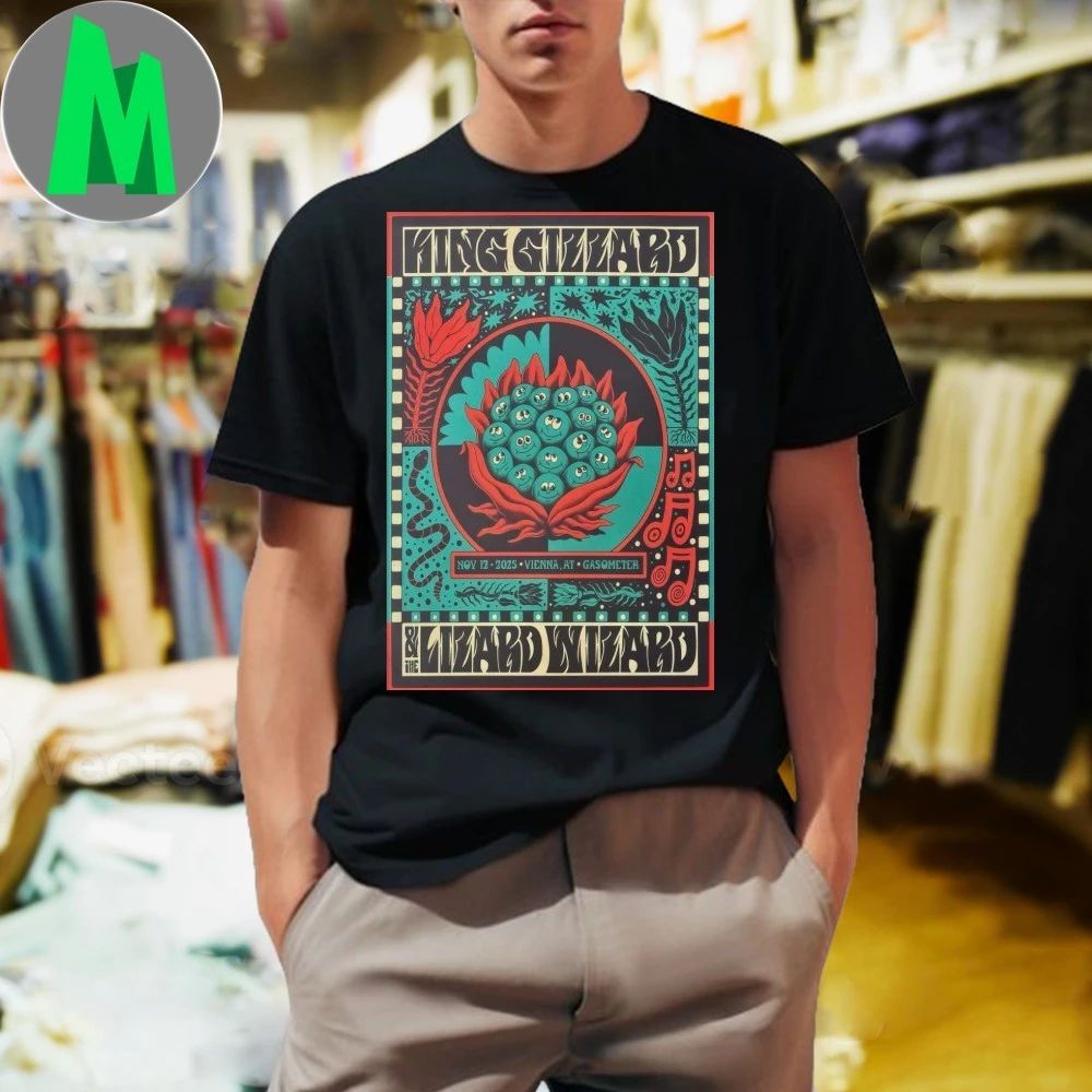King Gizzard And The Lizard Wizard 11 12 2025 Vienna Austria Poster Shirt