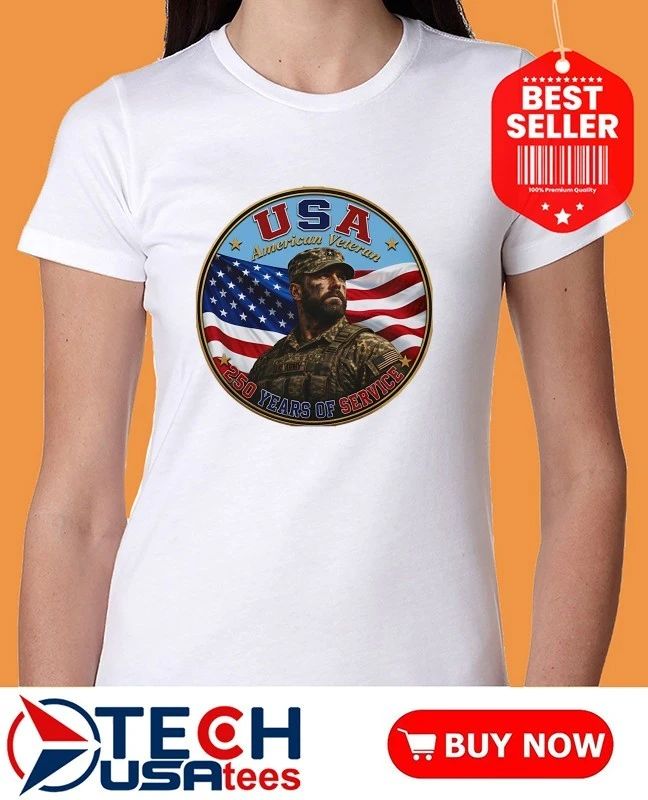 USA American Veteran 250 Years of Service shirt