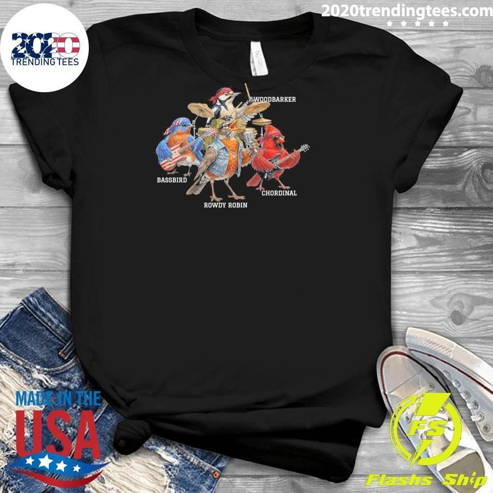 The Backyard Birds World Bluebird, Robin, Cardinal, Woodpecker Tour Shirt