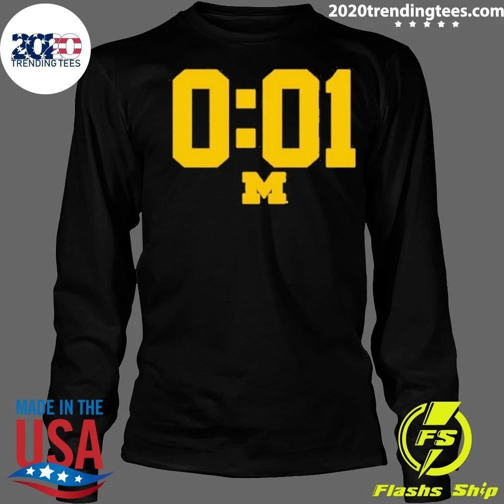 Michigan Wolverines A Lot Can Happen In 0.01 Seconds Shirt