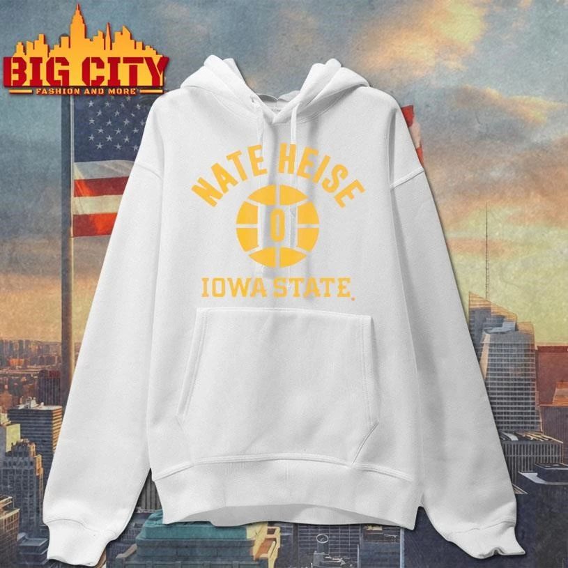 Iowa State Basketball Nate Heise Name Number Ball Graphic Shirt