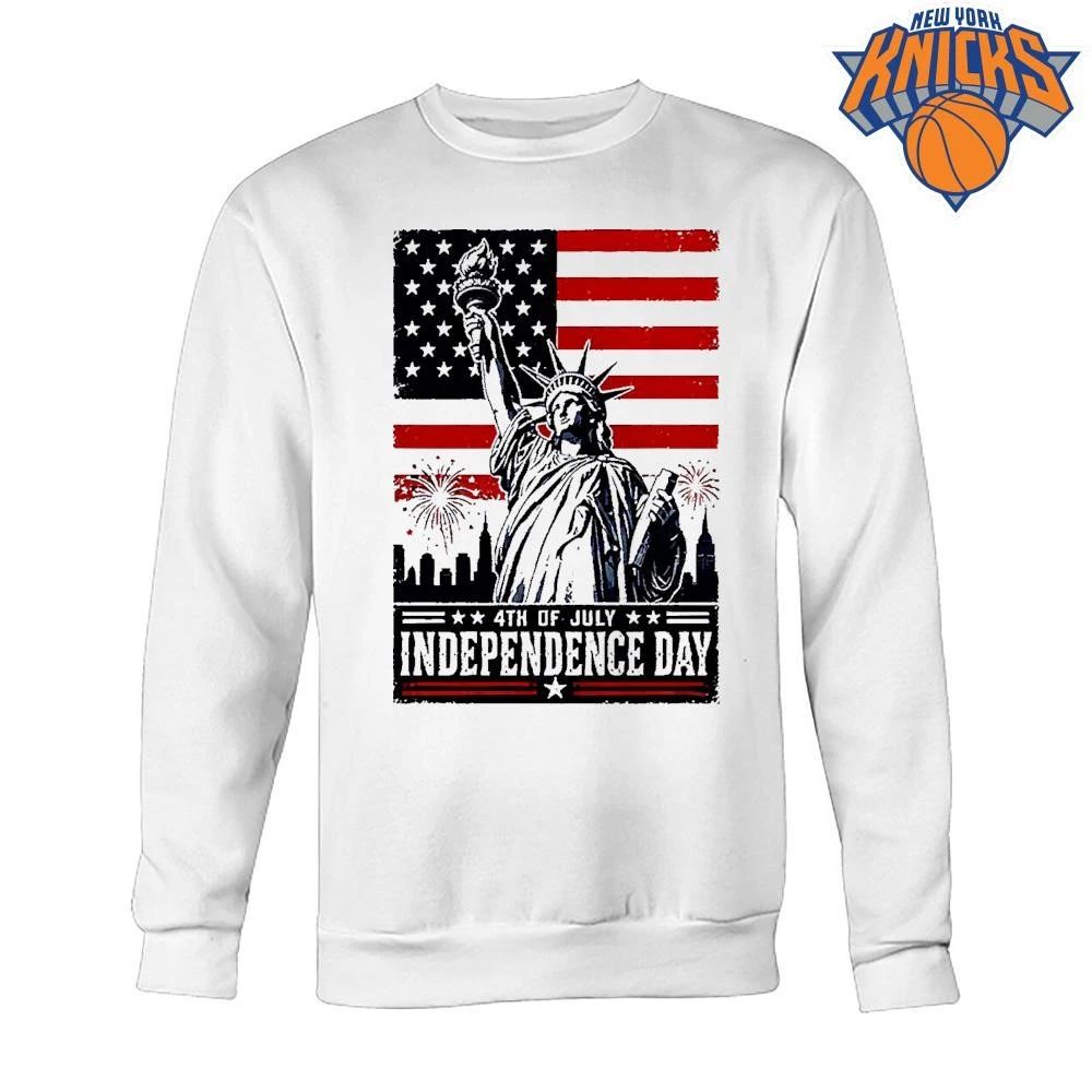 Statue Of Liberty 4th Of July Independence Day Fireworks City Skyline shirt