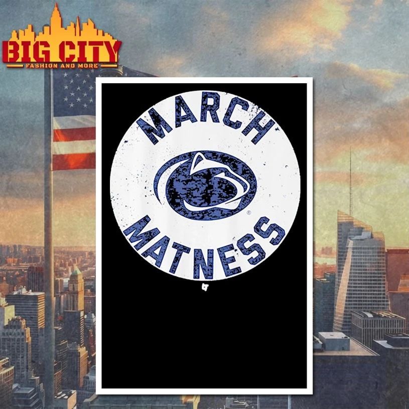 March Madness 2026 Penn State Wrestling logo T-shirt