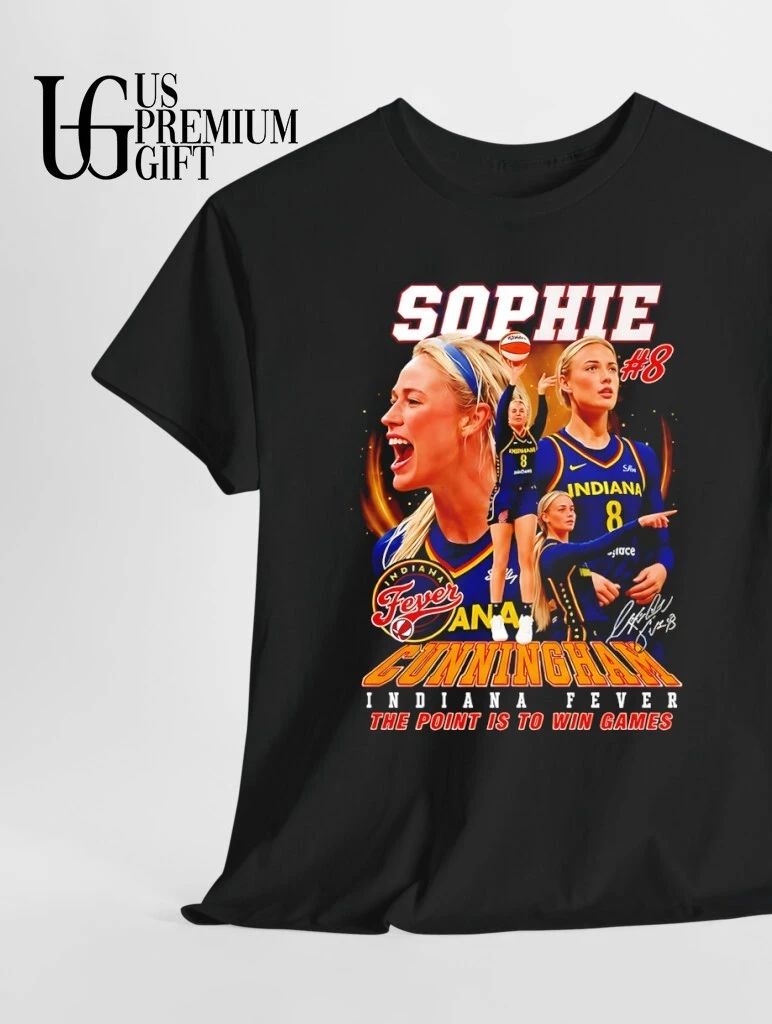 Sophie Cunningham No 8 Indiana Fever WNBA Basketball the point is to win games 2026 shirt