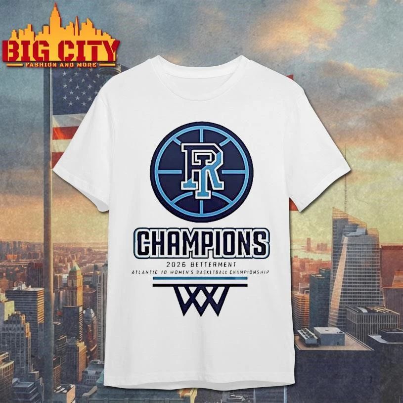 Rhode Island Womens Basketball 2026 Betterment Atlantic 10 Championship Graphic Shirt