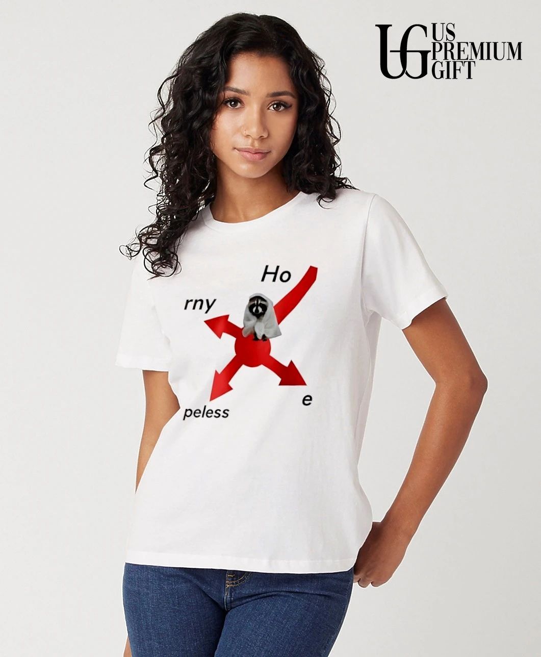Racoon Ho Rny E Peless shirt