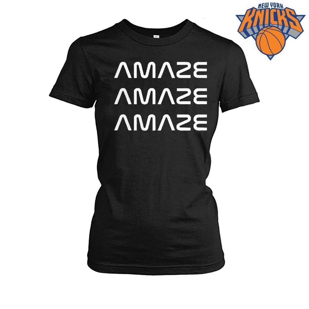 Amaze Mirror Optical Illusion Ambigram Typographic Text Graphic Shirt