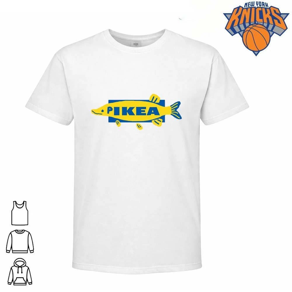 Pikea Funny Fish IKEA Parody Logo Fishing Foodie Meme Shirt