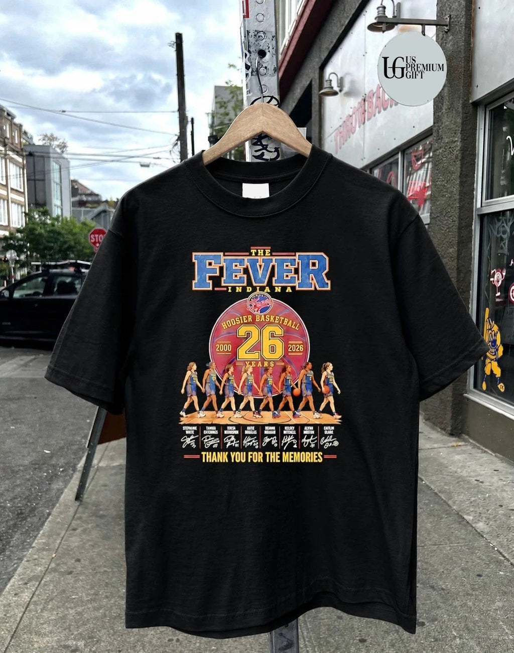 Indiana Fever 26 Years 2000-2026 Hoosier Basketball signatures shirt