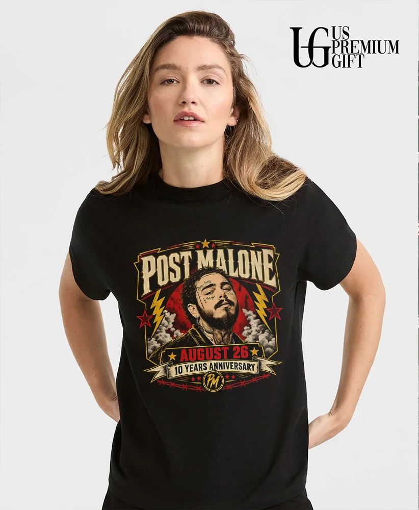 Post And Malone August 26 10 Years Anniversary shirt
