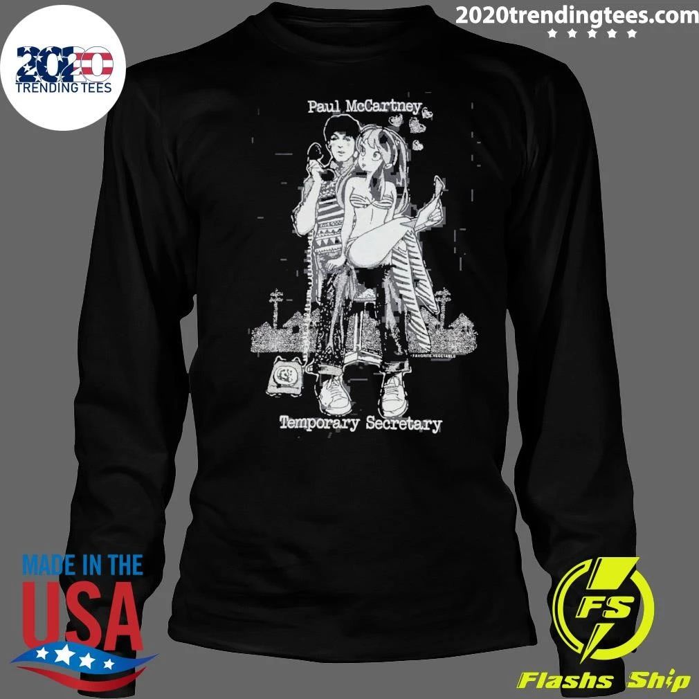 Paul McCartney Temporary Secretary 1980 Vintage Shirt