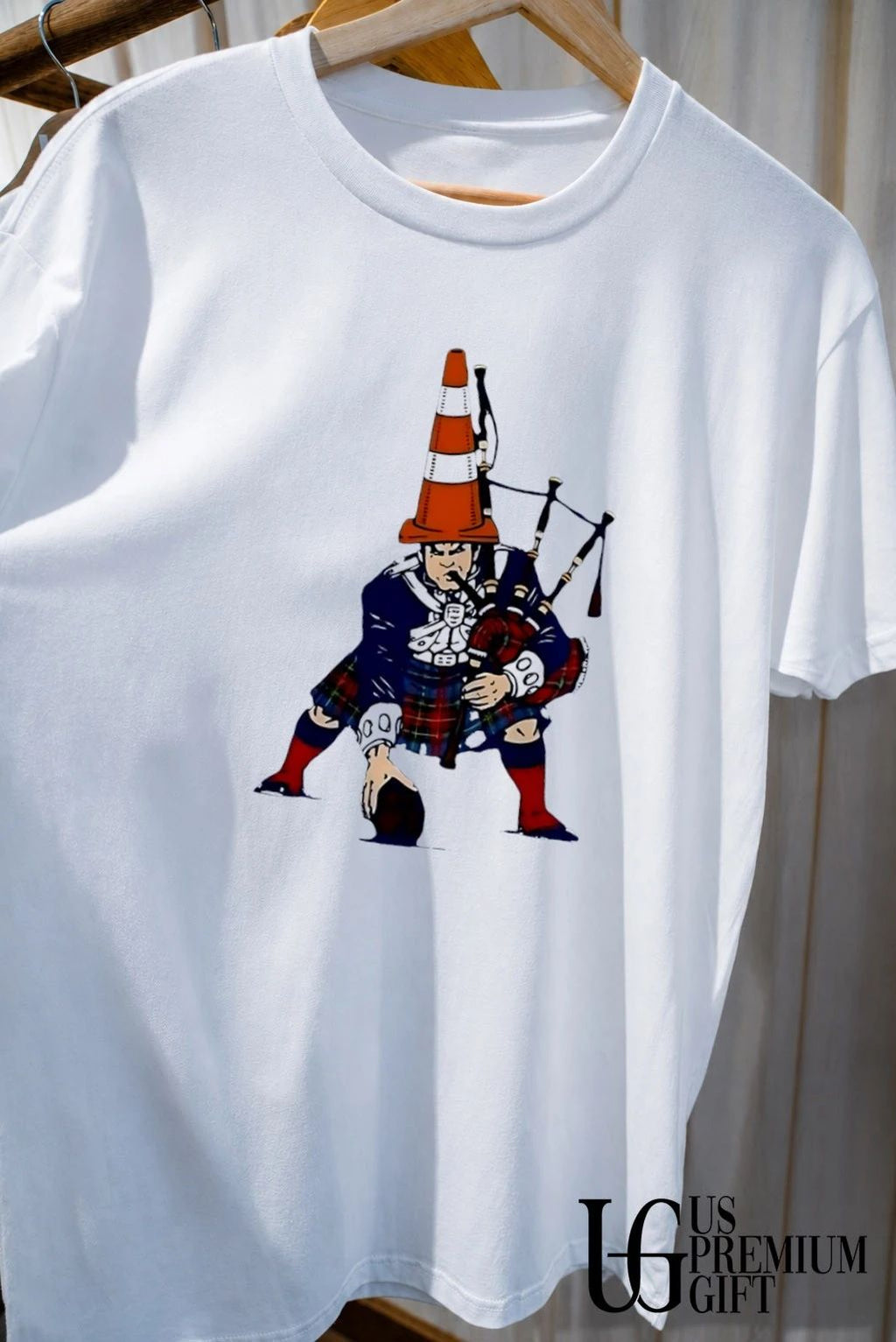 Scotland Tartan Army Traffic Cone shirt