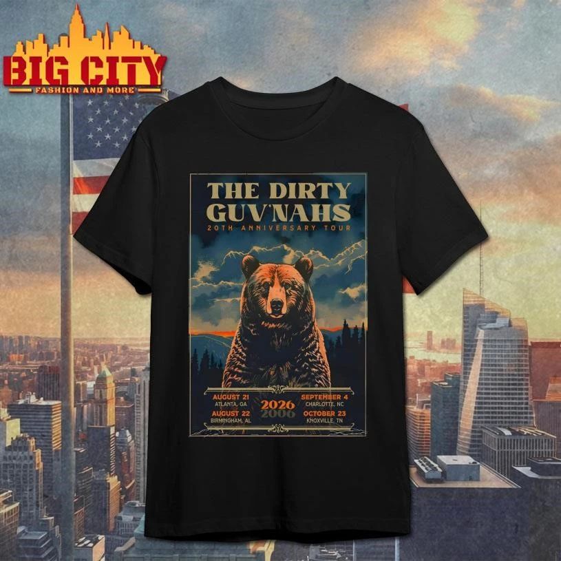 The Dirty Guv’nahs 2026 20th Anniversary Tour Poster Shirt