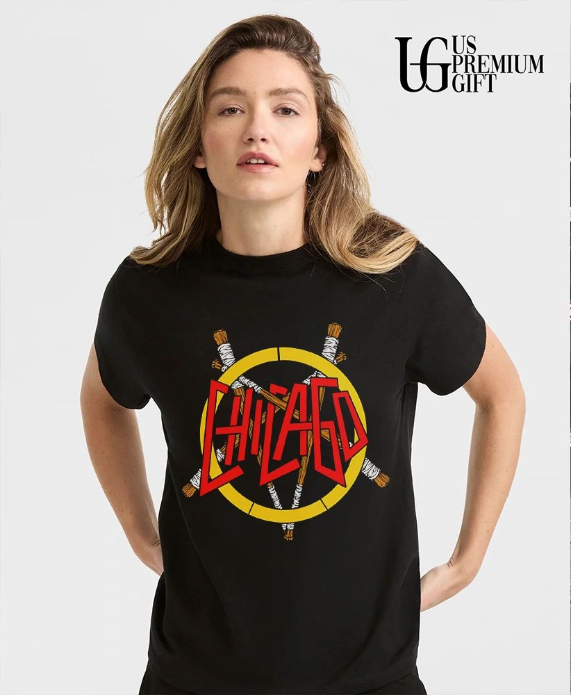 Chicago baseball pentagram logo bats shirt