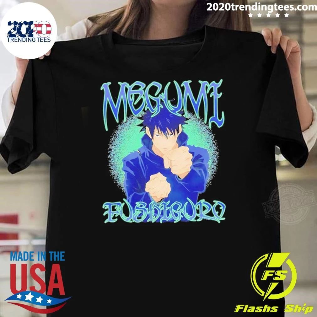 Jjk Megumi Fushiguro Portrait Action Anime Shirt