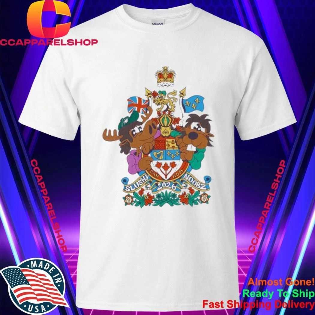 SlushyNoobz Canadian Crest Tee Funny Creator Fan Shirt