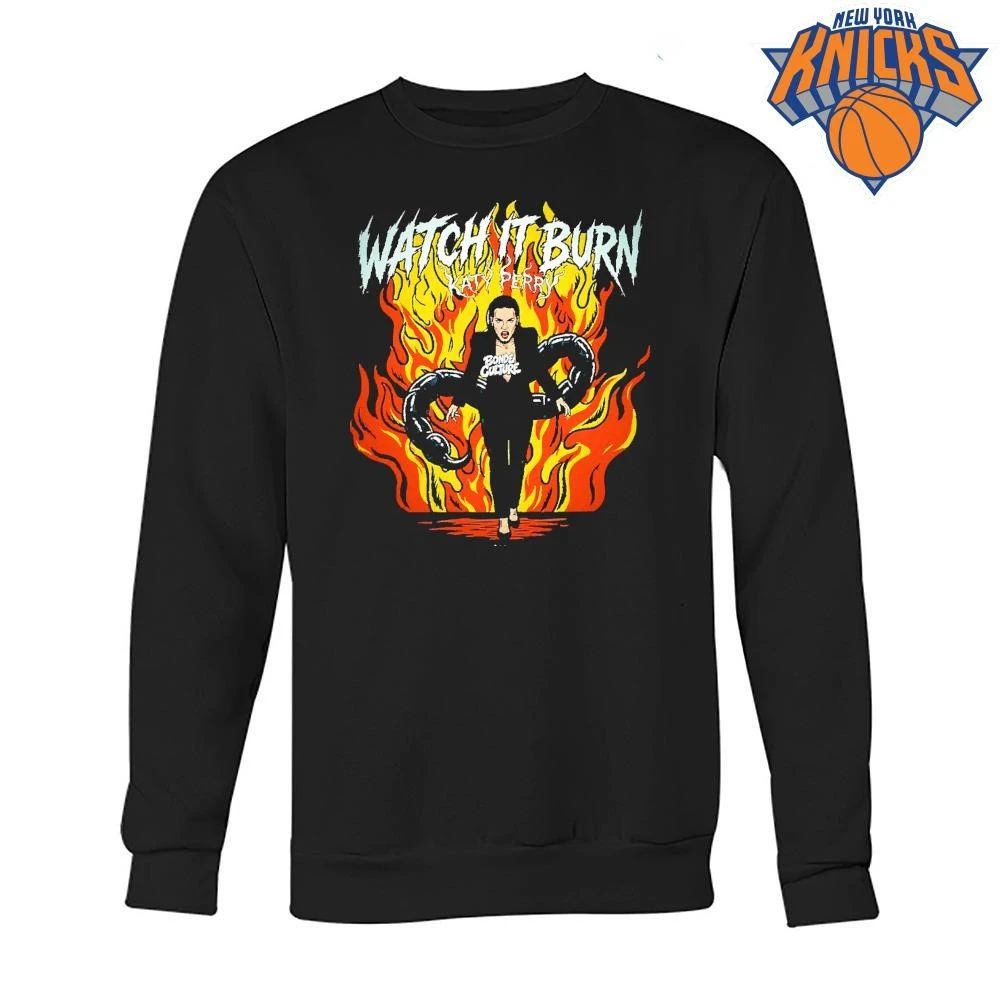 Katy Perry Watch It Burn Bonde Culture Scorpion Flame Fire Graphic Shirt