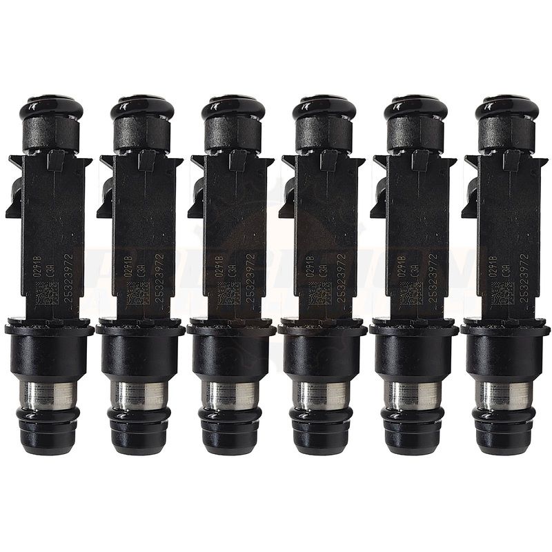Genuine Delphi 25323972 25323971 GM Fuel Injectors Set of 6 2000-2005 GM 3.8L OHV