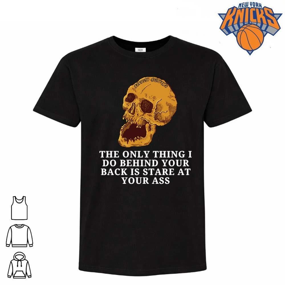 Stare At Your Ass Skull Edgy Burrito Meltdown Sassy Quote Black Cotton T Shirt