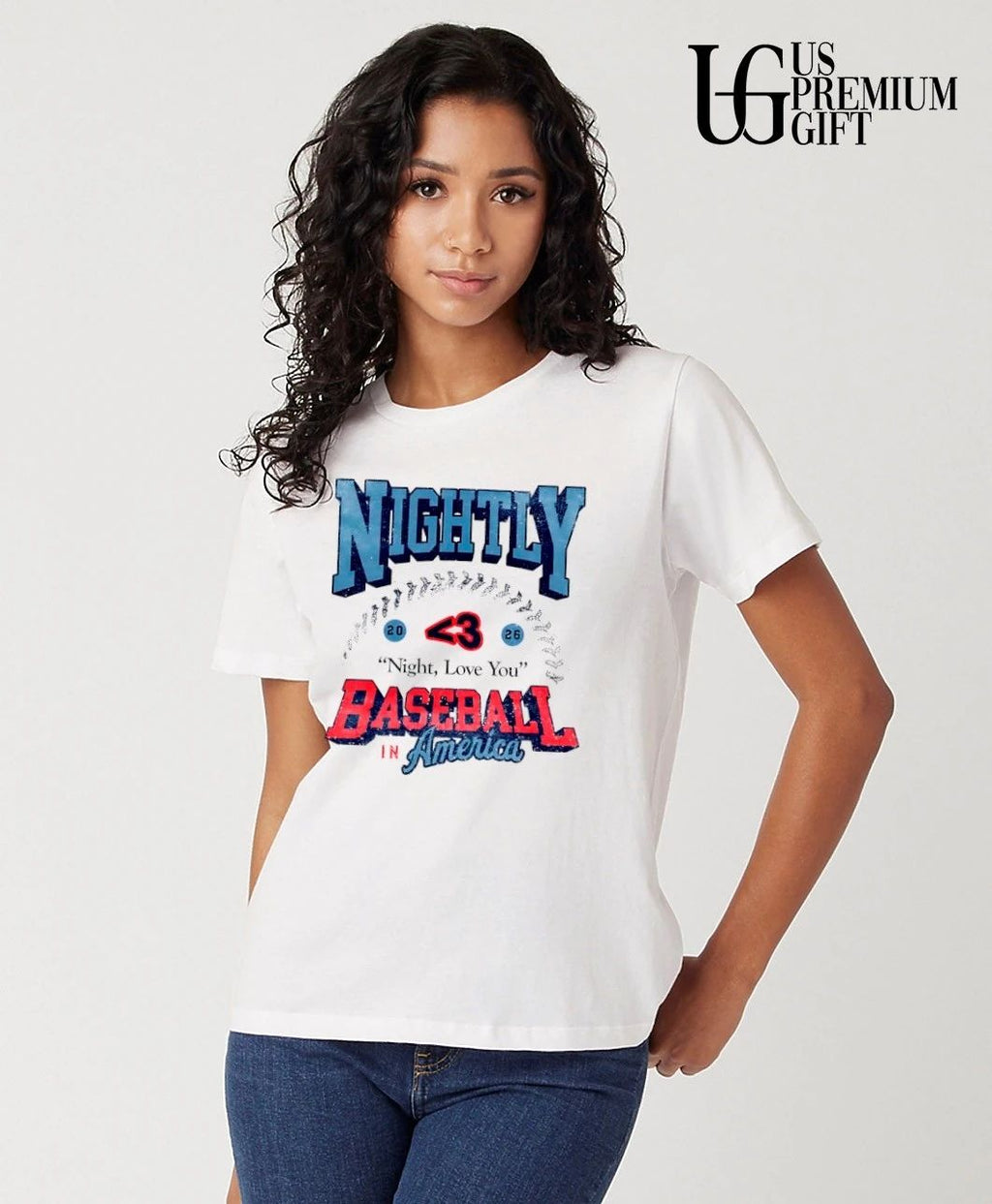 Nightly Baseball in America Night Love You 2026 shirt