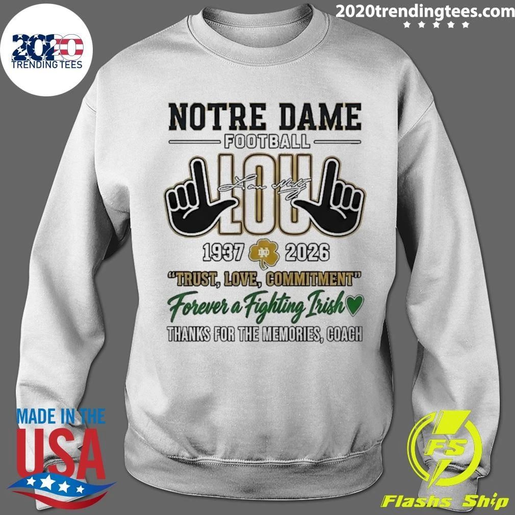 Notre Dame Fighting Irish Football Coach Lou Holtz Shirt
