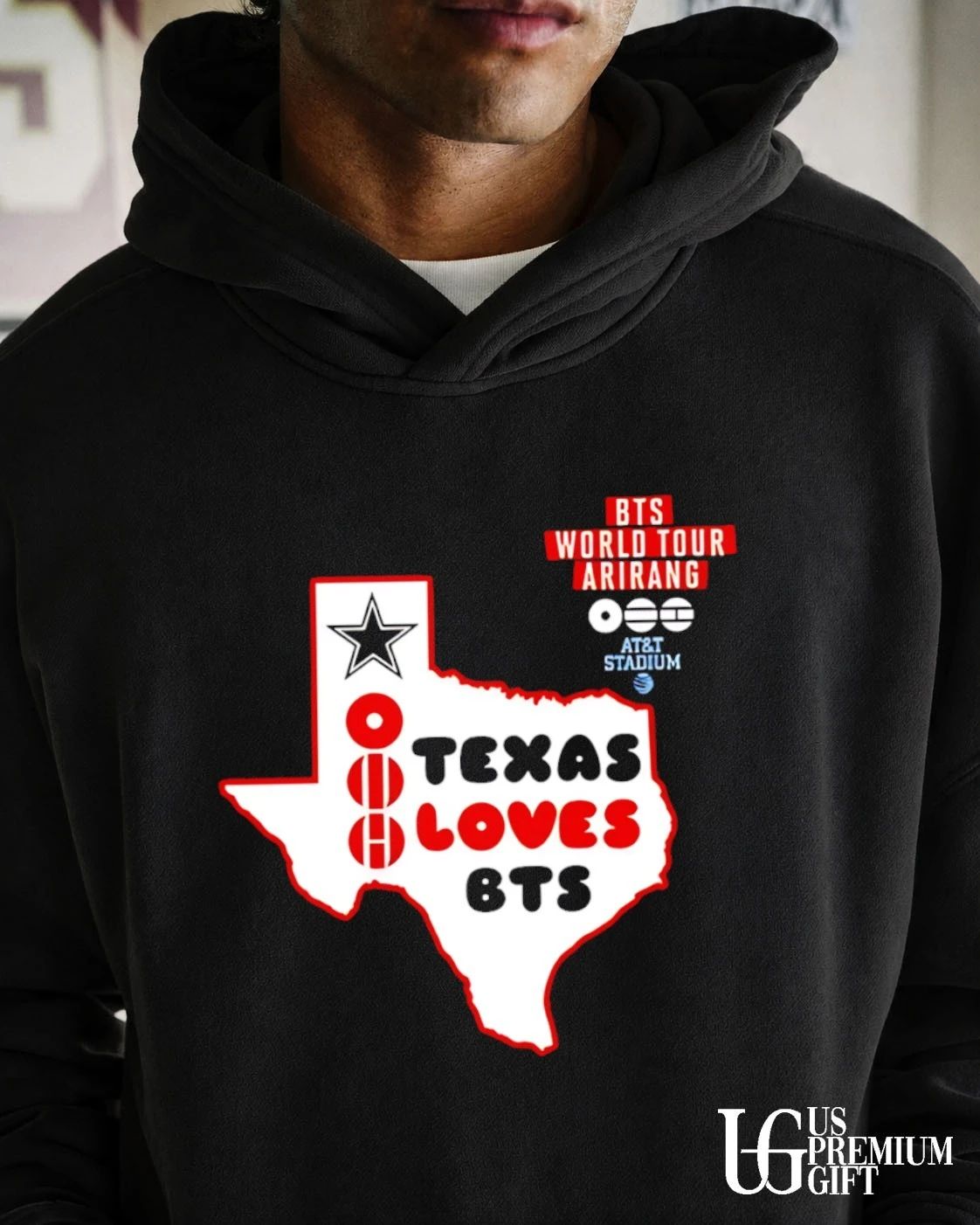 Dallas Cowboys Texas Loves BTS World Tour Arirang at AT&T Stadium shirt