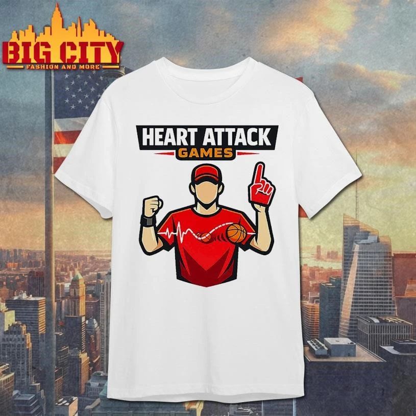Close Basketball Games Are Bad For My Heart Basketball Graphic Shirt