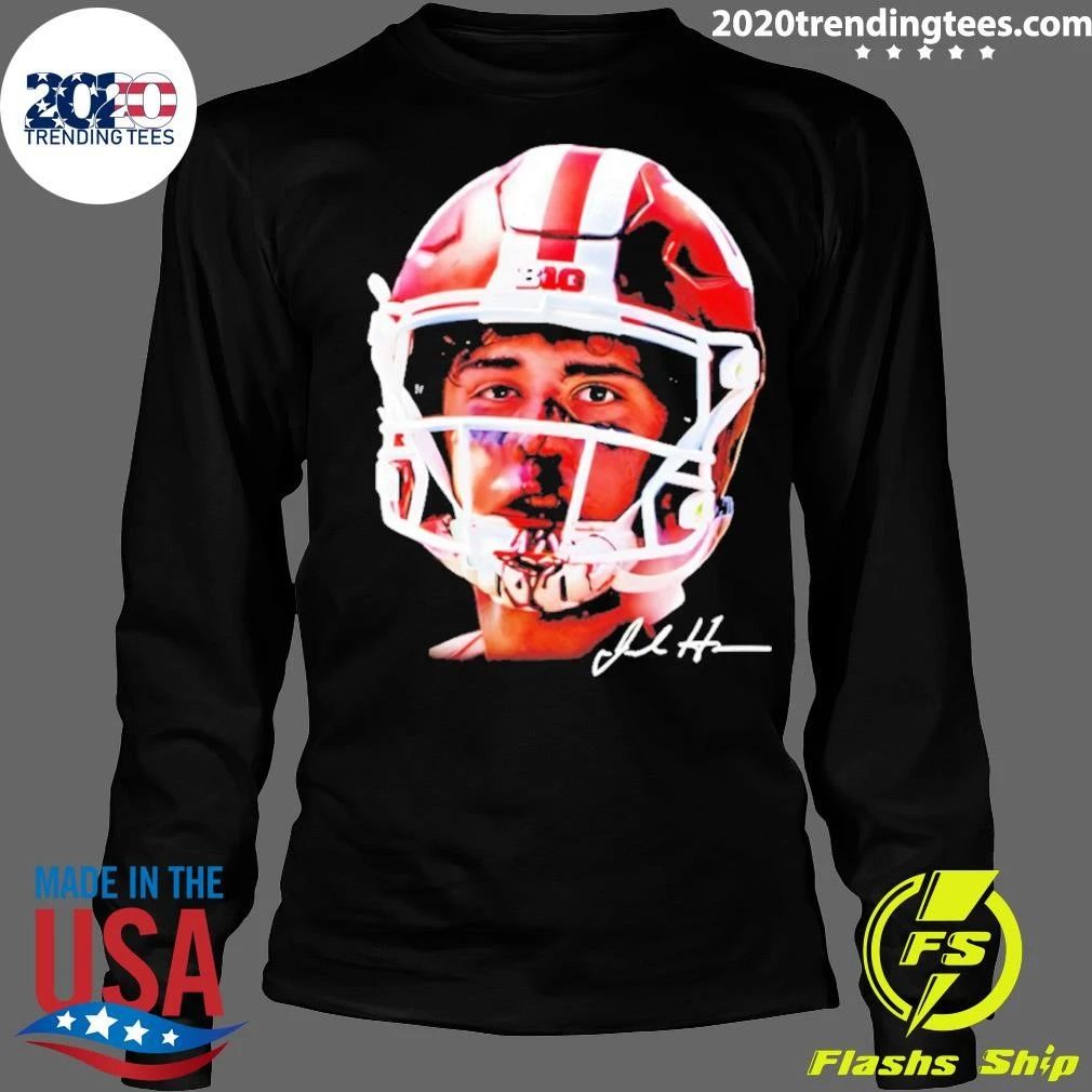 Josh Hoover Indiana Tuff Bloody Face Signature Shirt