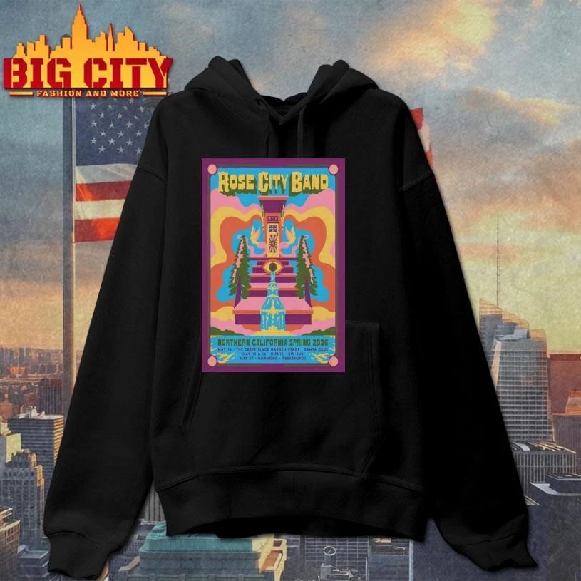 Rose City Band Northern California Spring 2026 Shows Poster Shirt