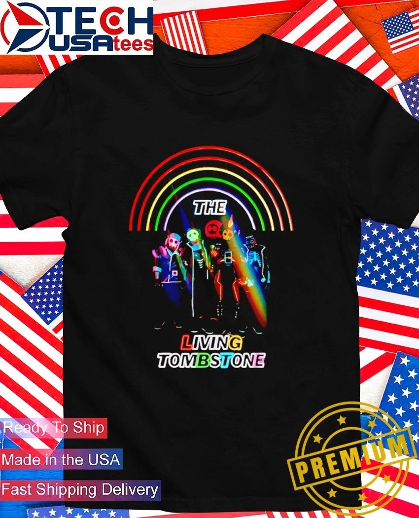 The Living Tombstone neon shirt
