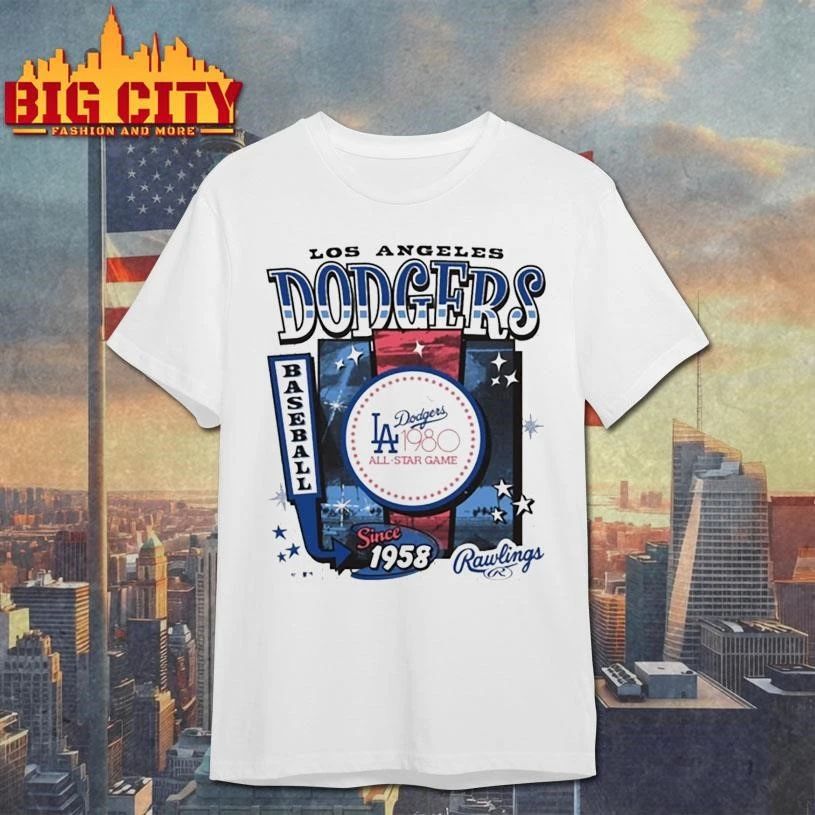 Los Angeles Dodgers Cooperstown Rawlings 47 Graphic Shirt