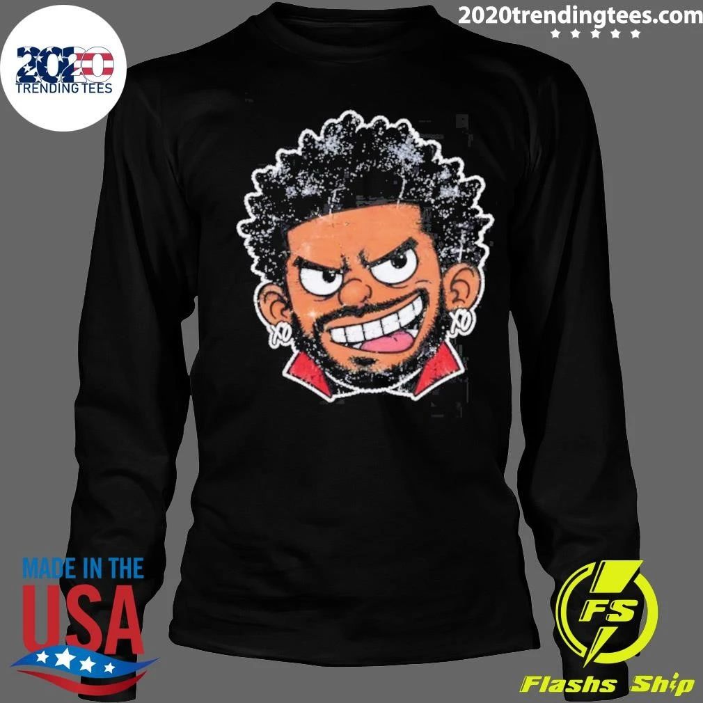 The Weeknd with Earrings Illustration Shirt