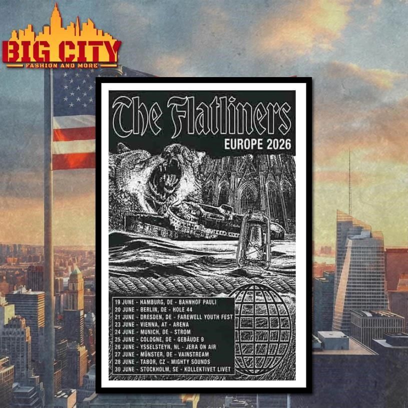 The Flatliners EU 2026 Shows Poster Shirt