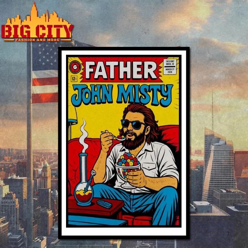 Father John Misty Trefort Music Hall In Boise ID On Mar 27 2026 Poster Shirt