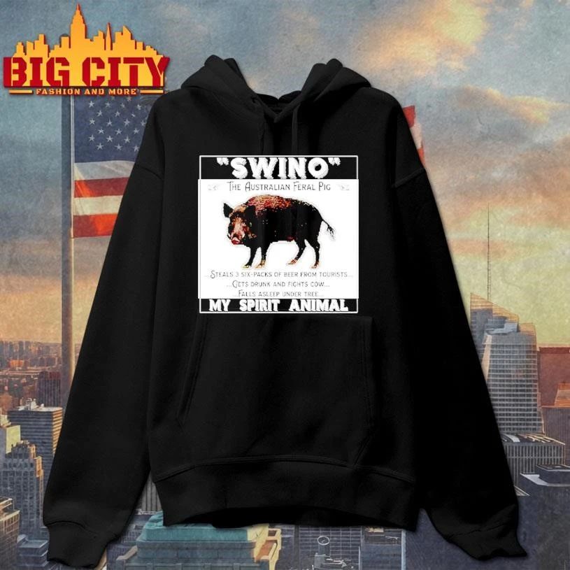 Swino The Australian Feral Pig My Spirit Animal Graphic Shirt
