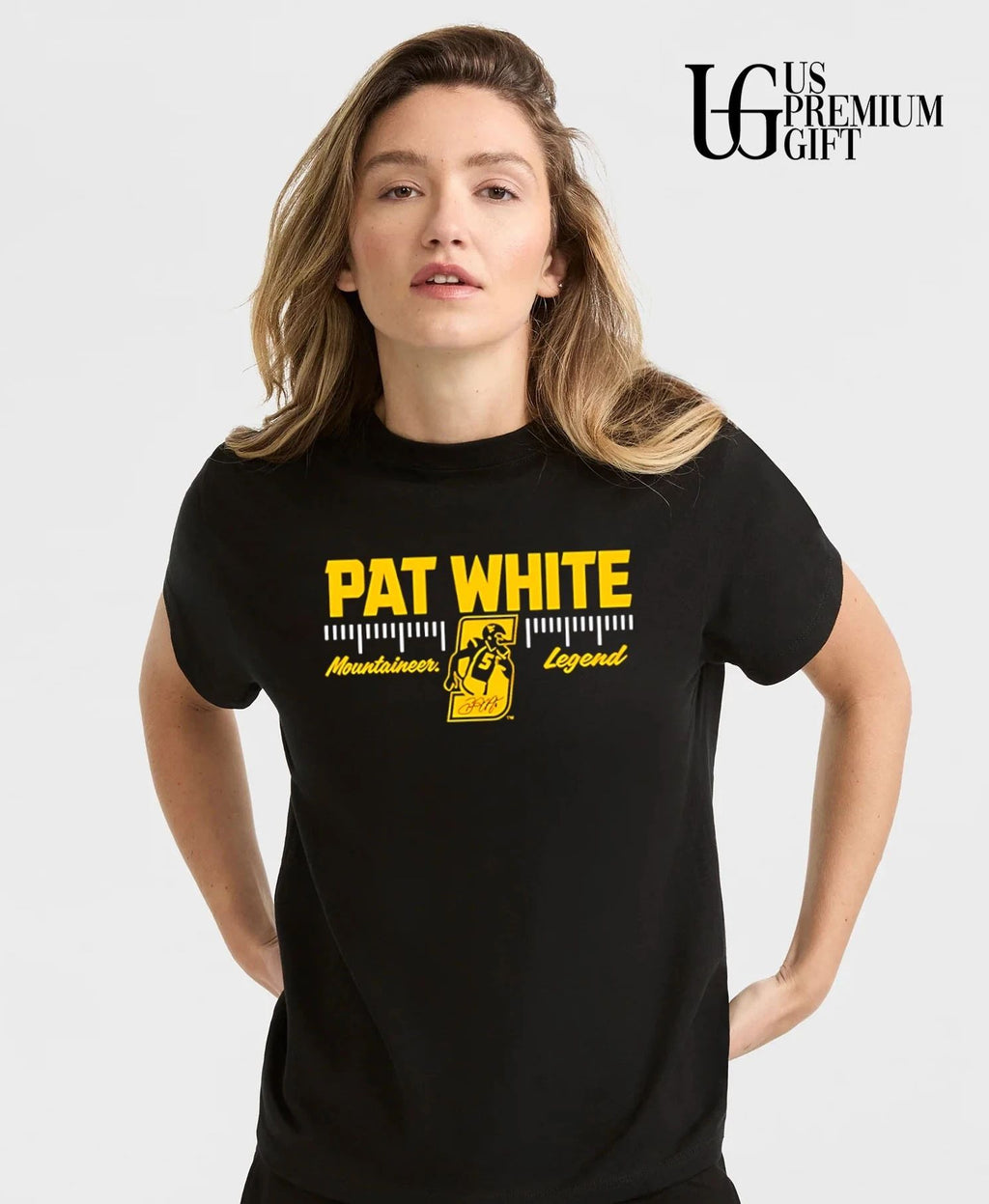 Pat White Virginia Mountaineers Legend retirement by the numbers player shirt
