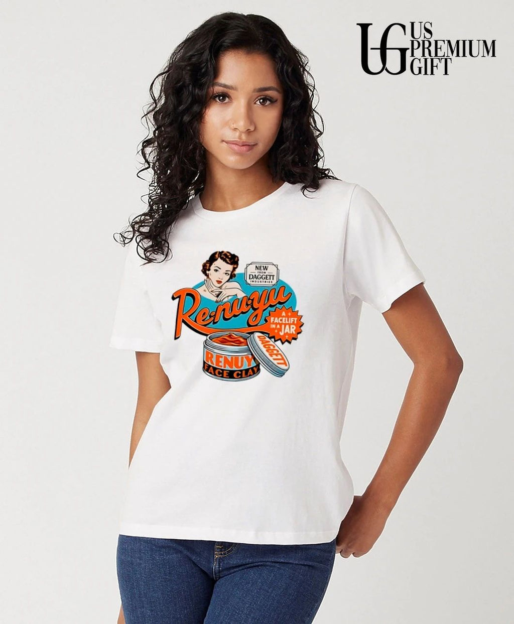 Daggett Industries Re-nu-yu A Facelift in a Jar face clay shirt