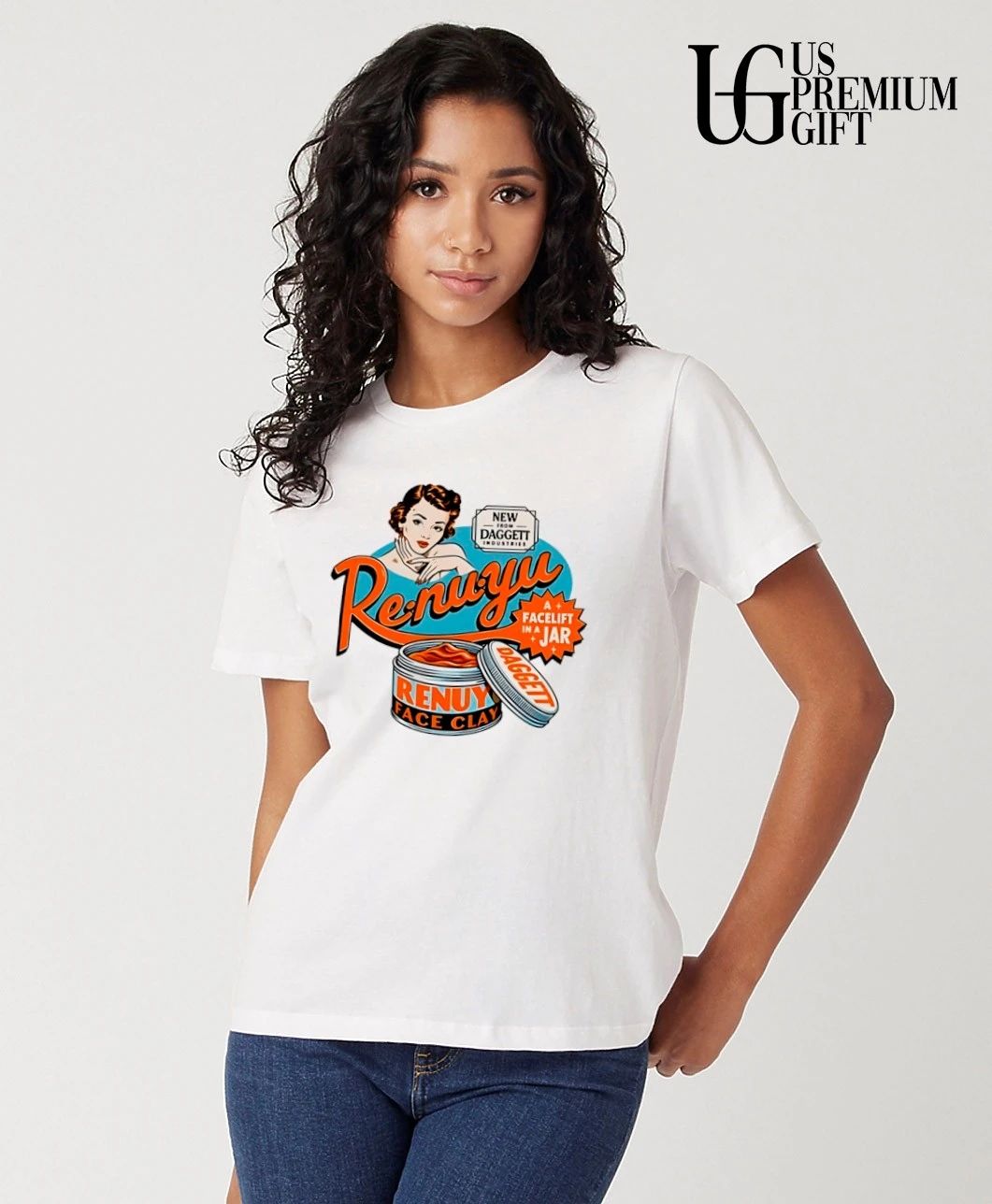 Daggett Industries Re-nu-yu A Facelift in a Jar face clay shirt
