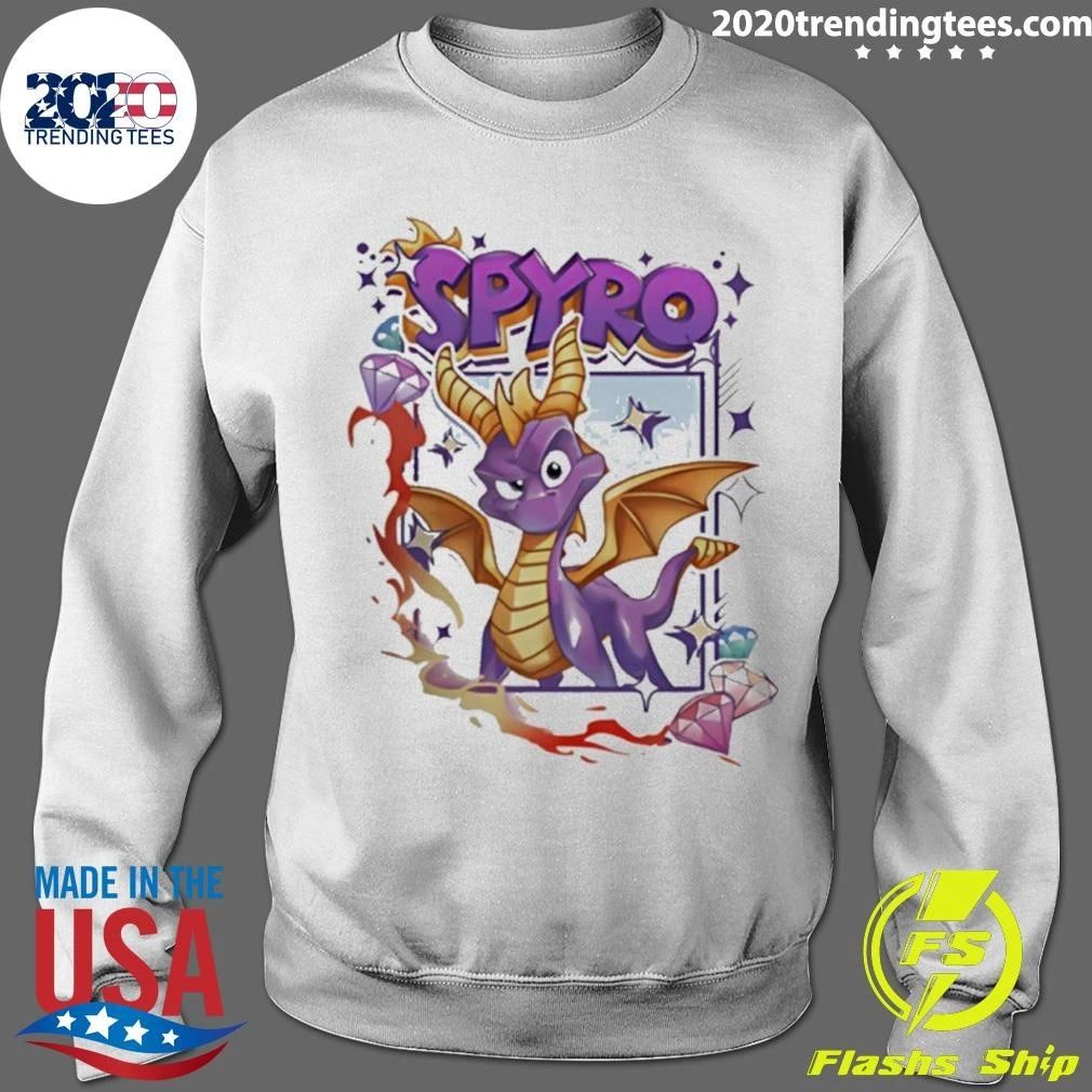 Purple Dragon Polaroid Spyro Cartoon Shirt
