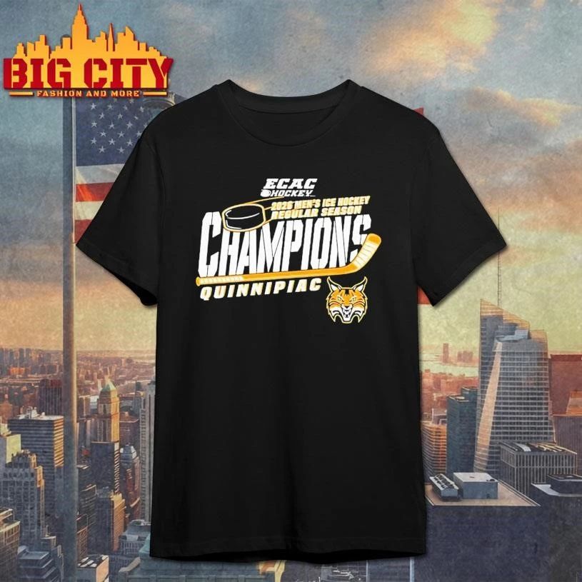 Quinnipiac Men’s Ice Hockey 2026 ECAC Regular Season Champions logo Shirt