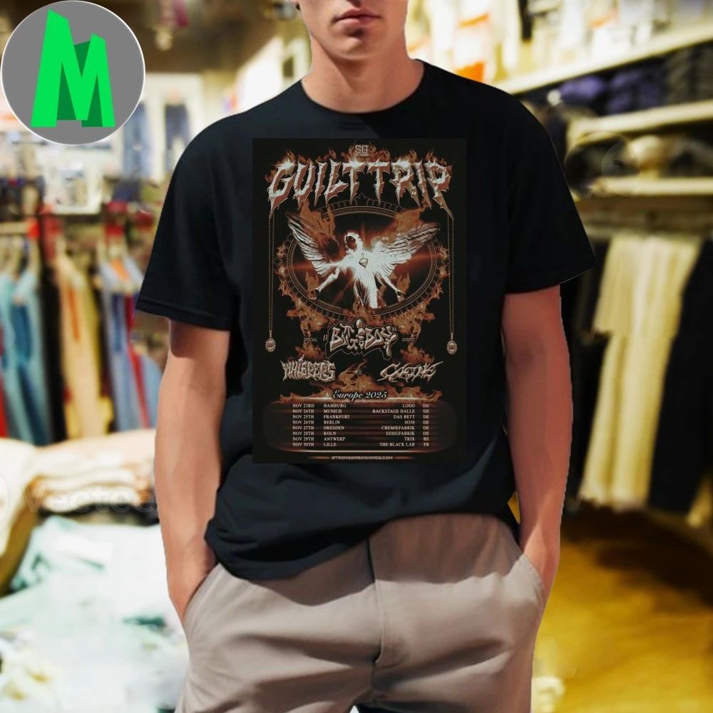 Guilt Trip Europe 2025 Tour Poster Shirt