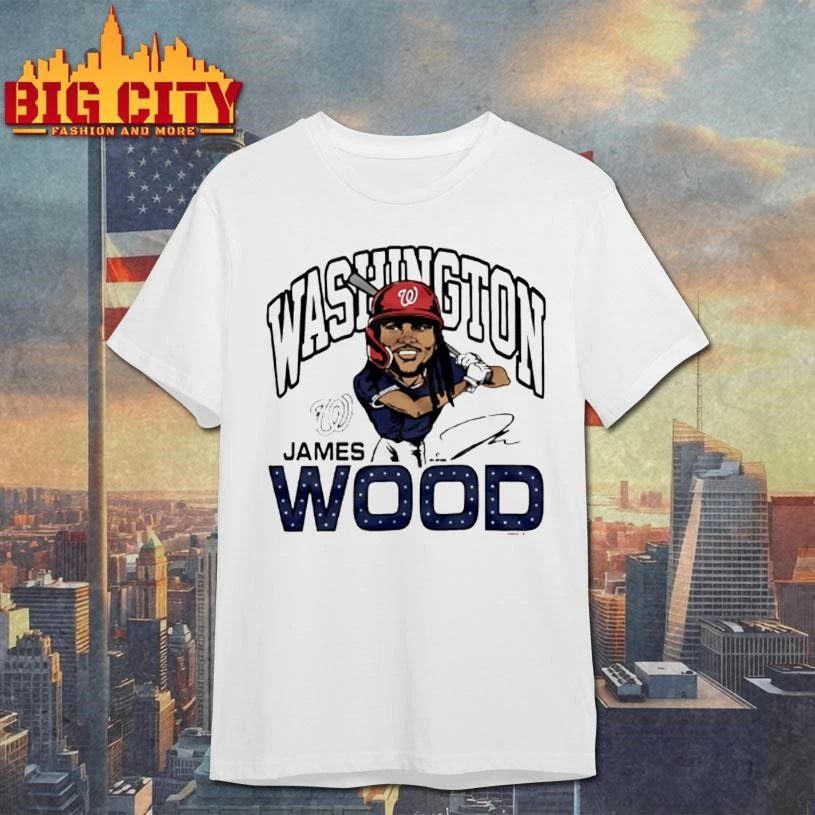 James Wood Washington Nationals James Wood Signature Caricature Funny Art Shirt