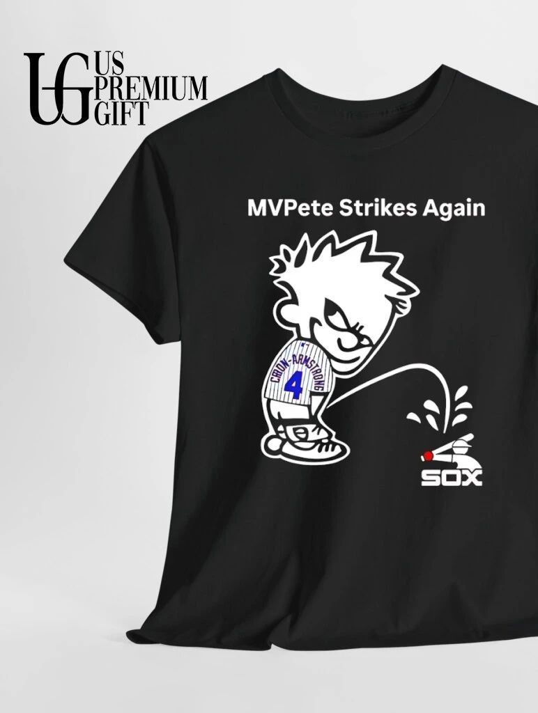 Pete Crow-Armstrong MVPete Strikes Again Calvin peeing on Chicago Cubs shirt