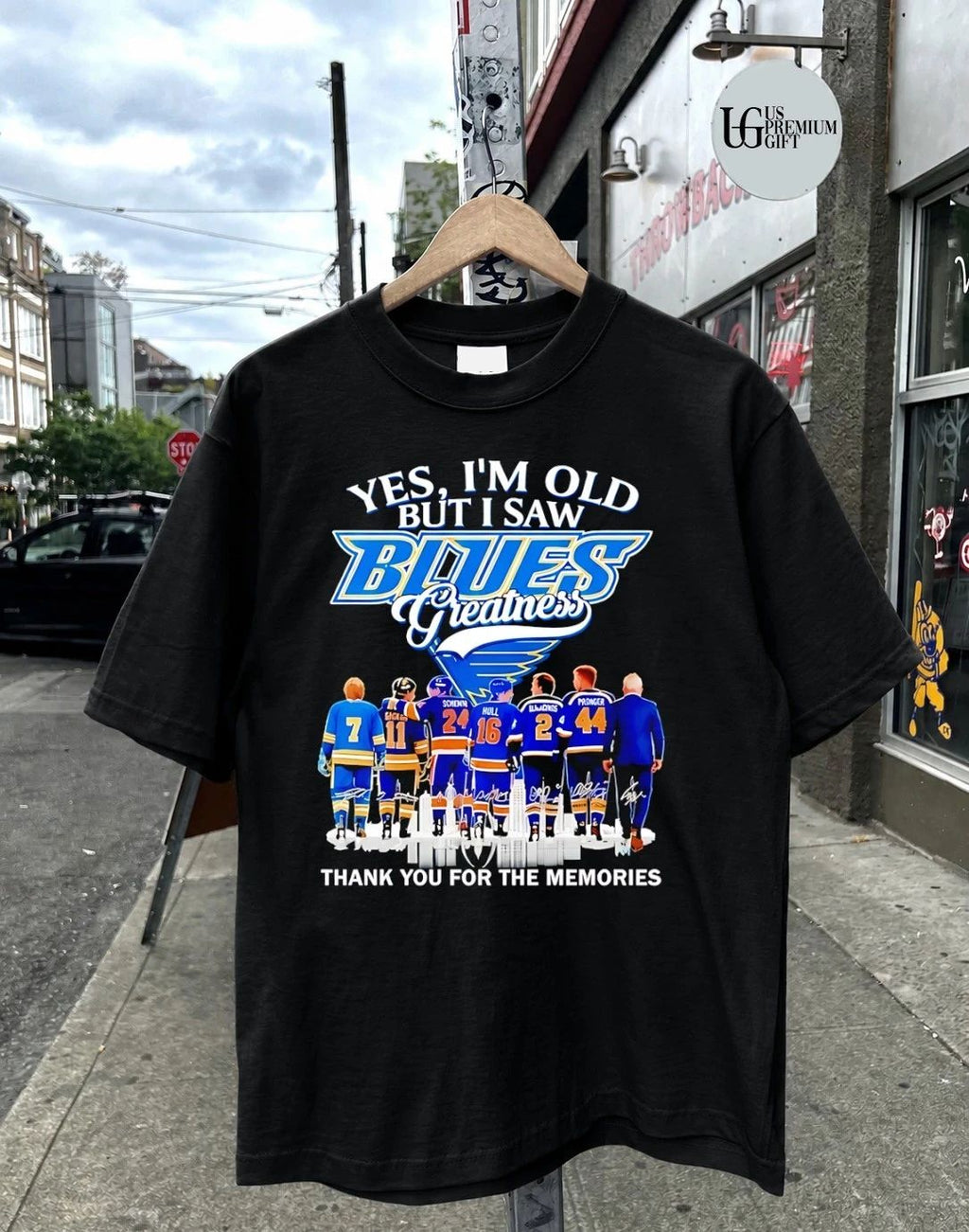 St. Louis Blues hockey yes I’m old but I saw Blues Greatness thank you for the memories signature shirt