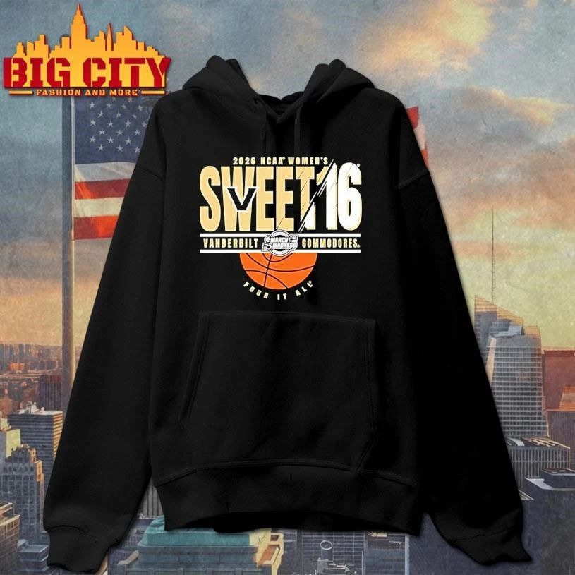 Vanderbilt Commodores Sweet 16 2026 Womens March Madness College Shirt