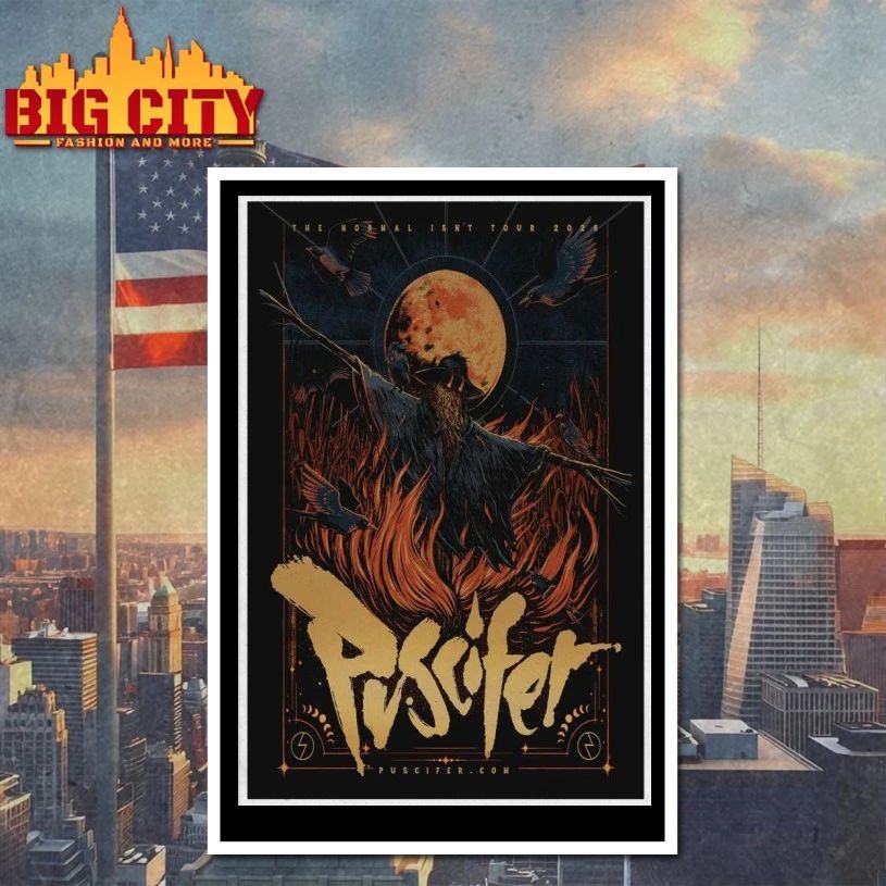 New Puscifer 2026 The Normal Isn’t Tour Poster T-shirt