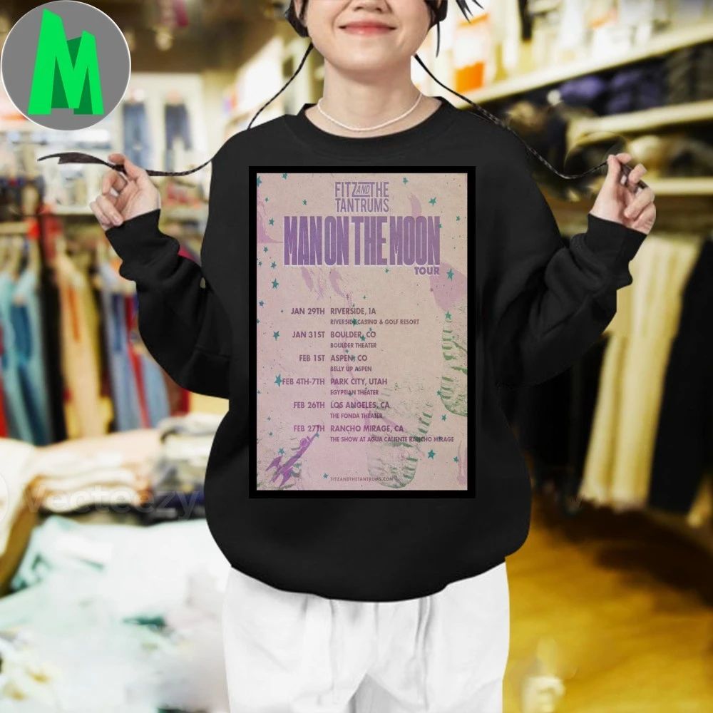 Fitz And The Tantrums The Man On The Moon Tour 2026 Poster Shirt