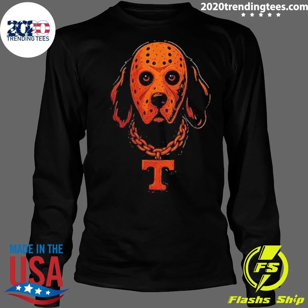 Spooky Tennessee Hound Dog Football Halloween Vols Gameday Shirt